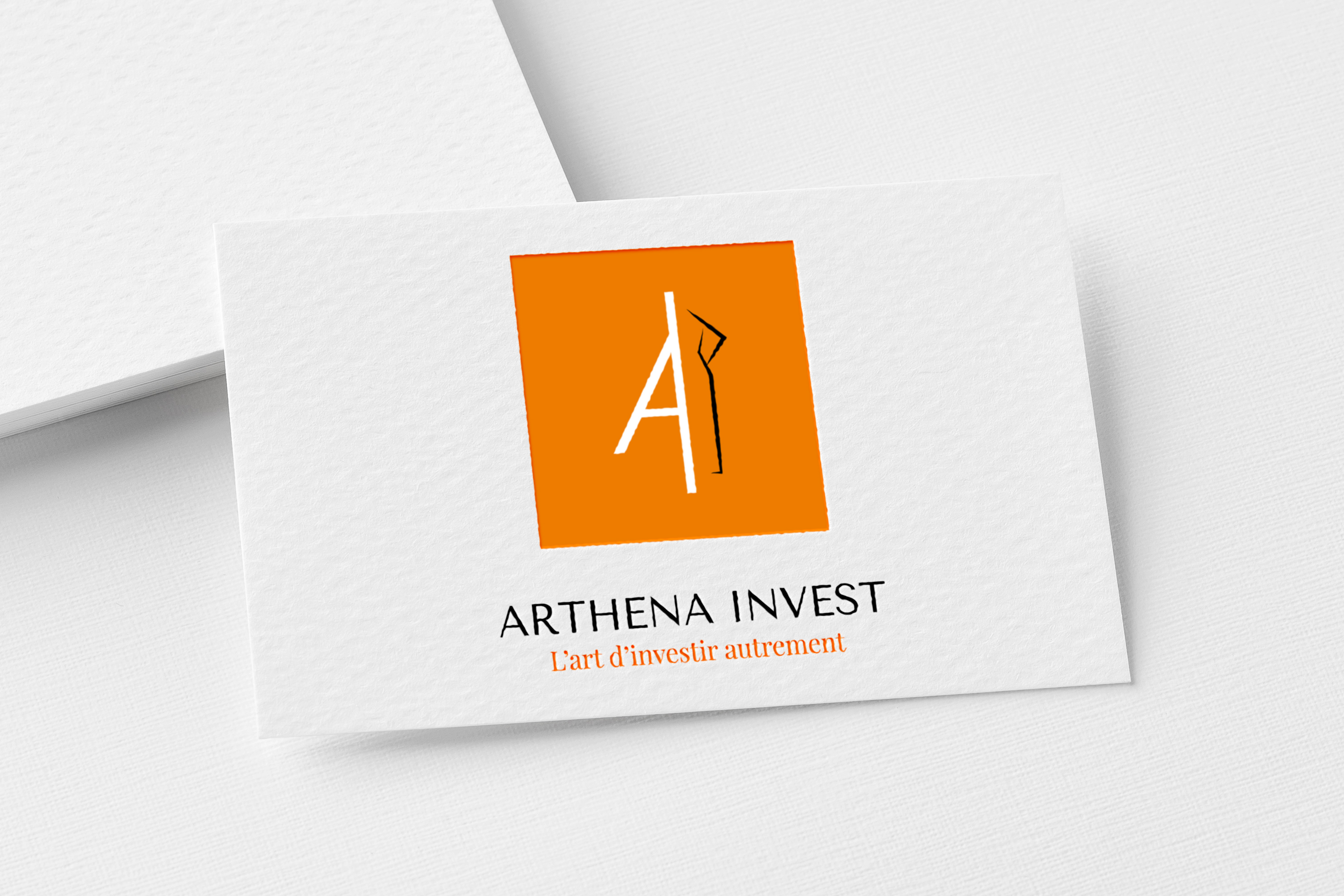 Conception du logo et de l’identité visuelle Arthena Invest